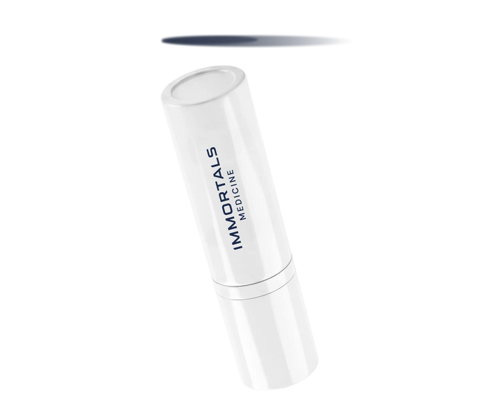 Immortals Medicine complex formulation in a white airless pump bottle