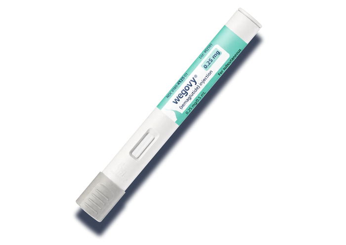 Wegovy (semaglutide) 0.25 mg single-dose injection pen for subcutaneous use, Blueprint Immortals weight loss medication