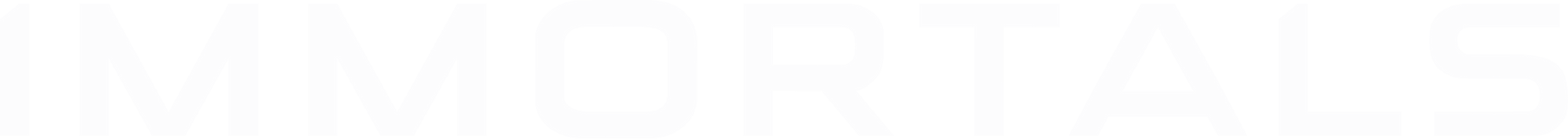 Immortals brand footer logo for the longevity health optimization platform