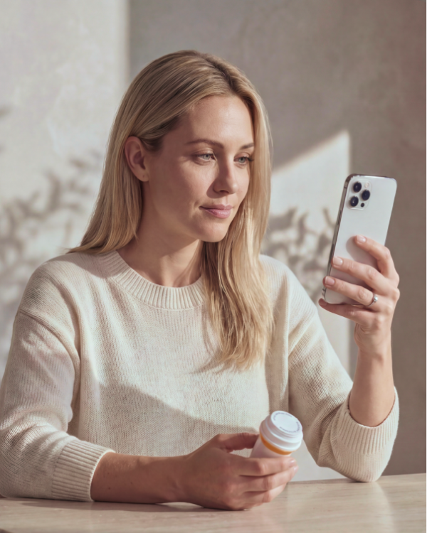 Patient messaging their physician