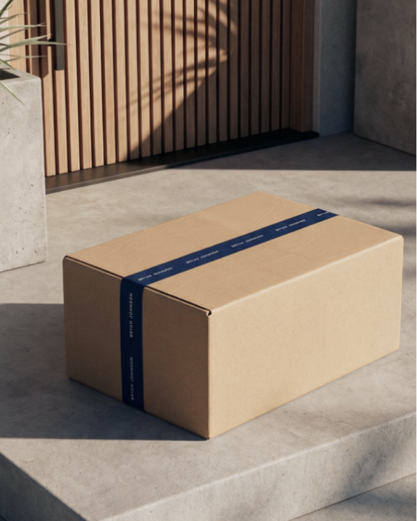 Prescription package prepared for shipping
